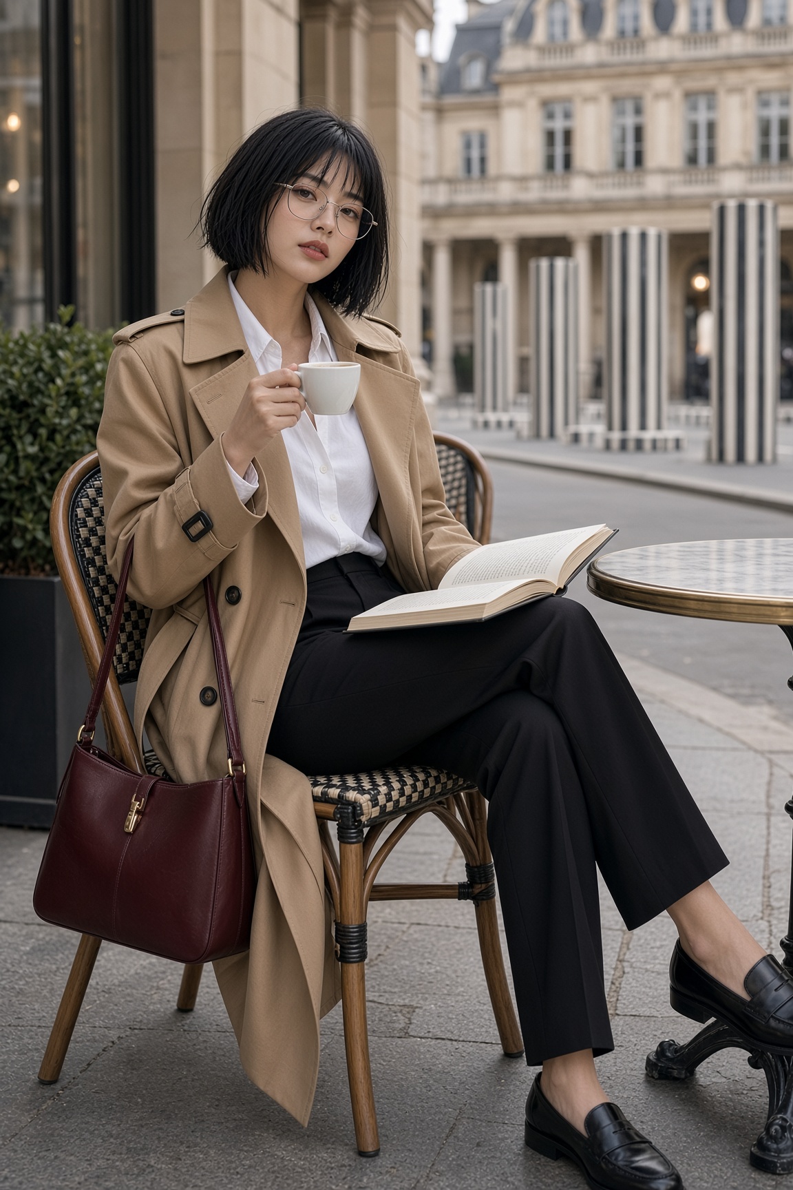 HANA en París, Francia: The Intellectual Muse; estudio de vestuario, pose, cámara e iluminación
